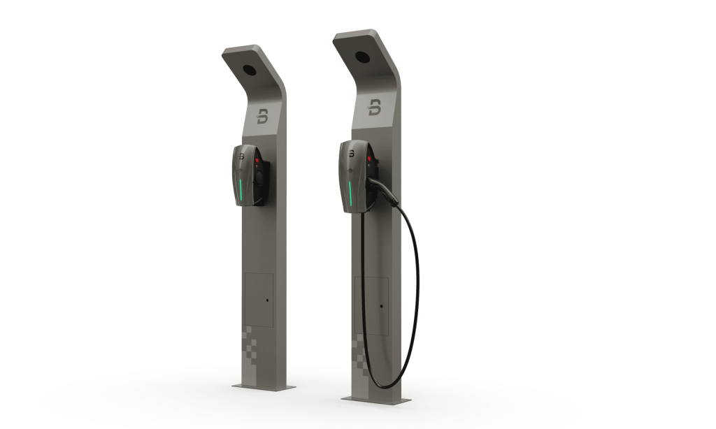 Borne sur mur avec prise simple