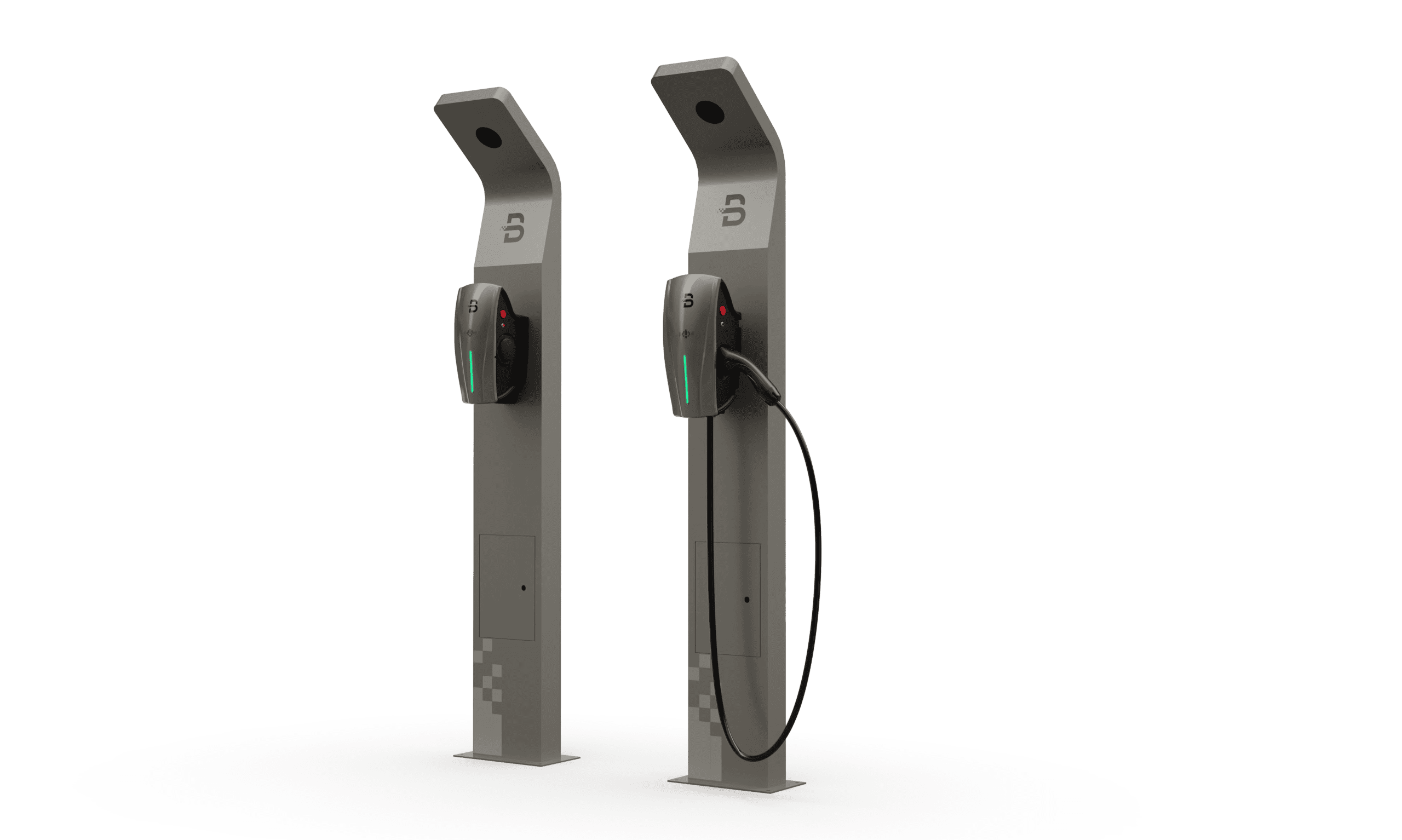 Borne sur mur avec prise simple