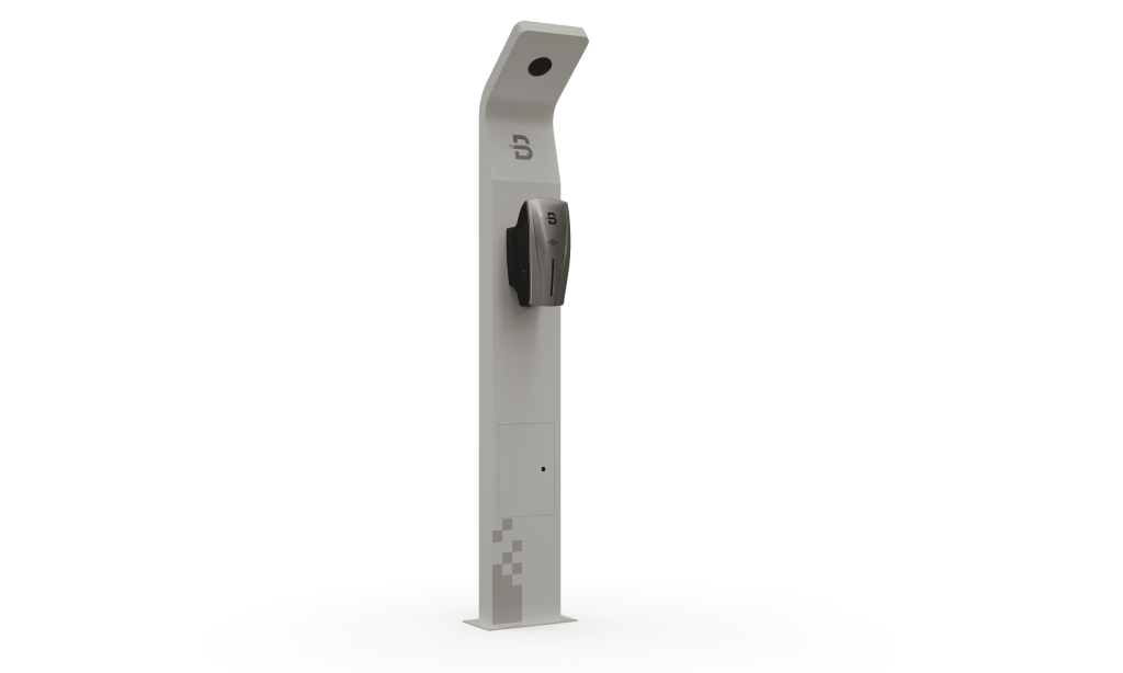 Borne sur mur avec prise simple