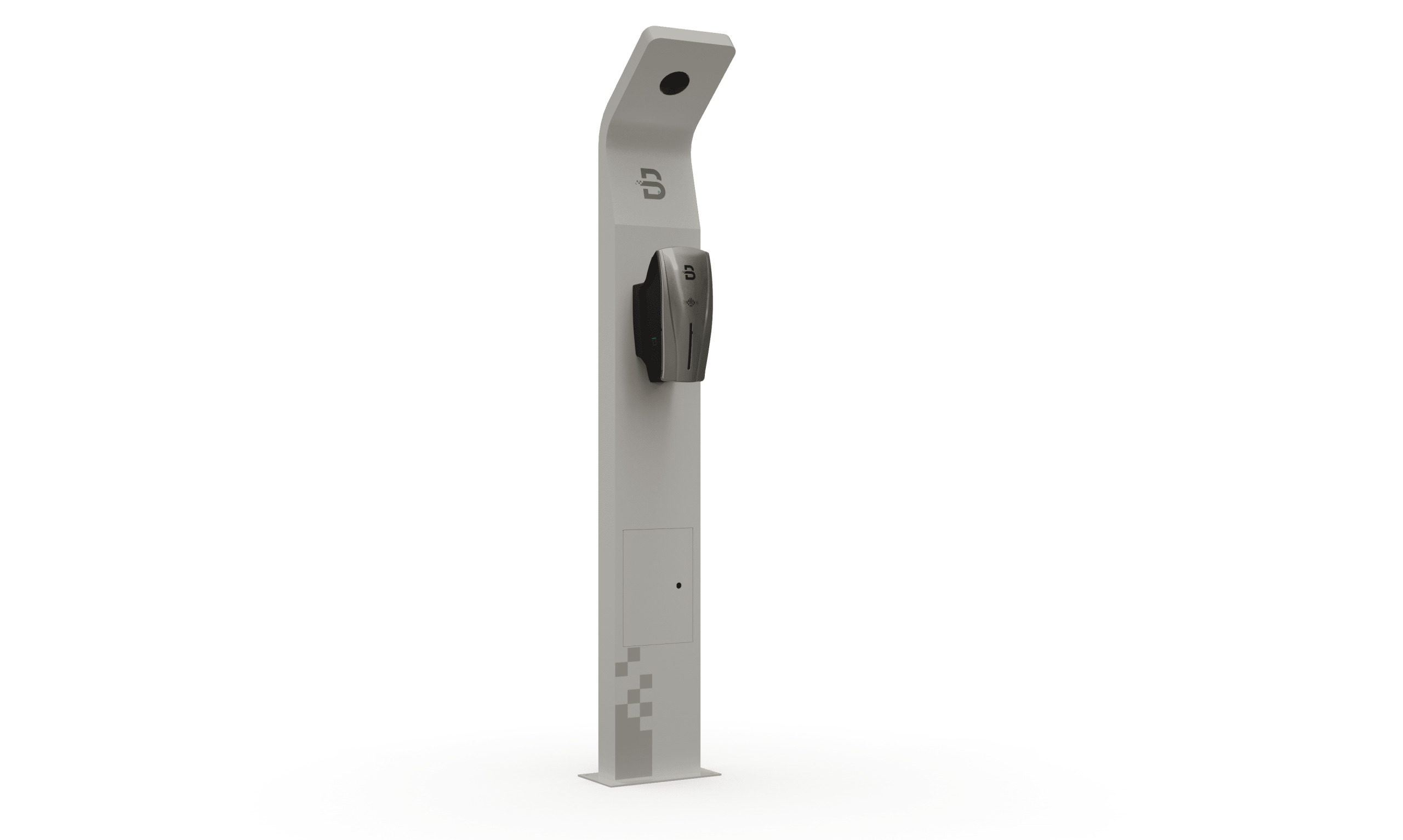 Borne sur mur avec prise simple