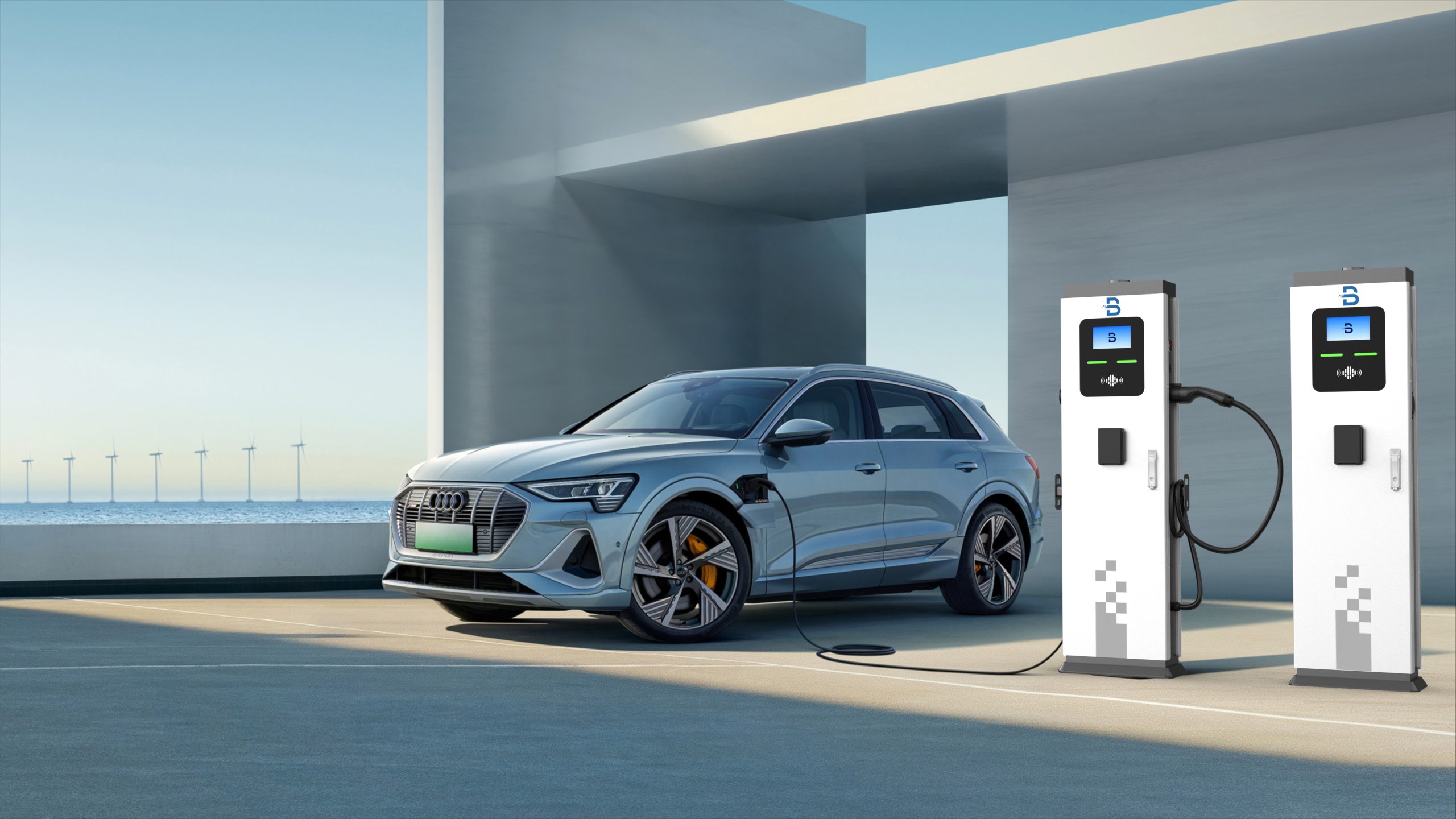 Borne monté au sol en 22kw+22kw Generation 2