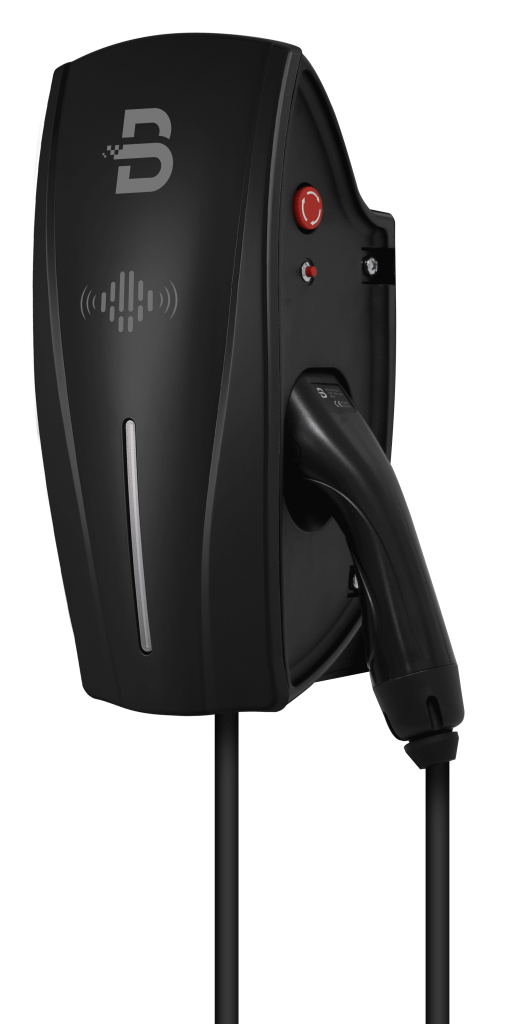 Borne sur mur avec cable integrer