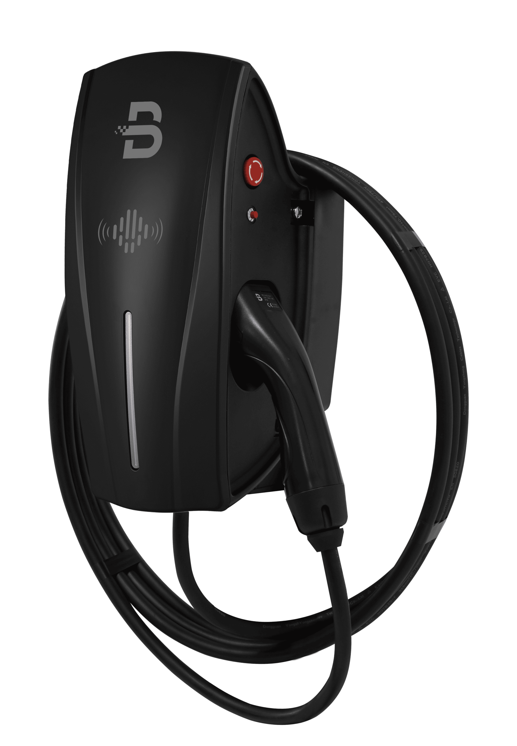 Borne sur mur avec cable integrer