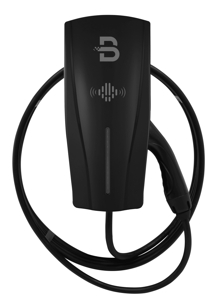 Borne sur mur avec cable integrer