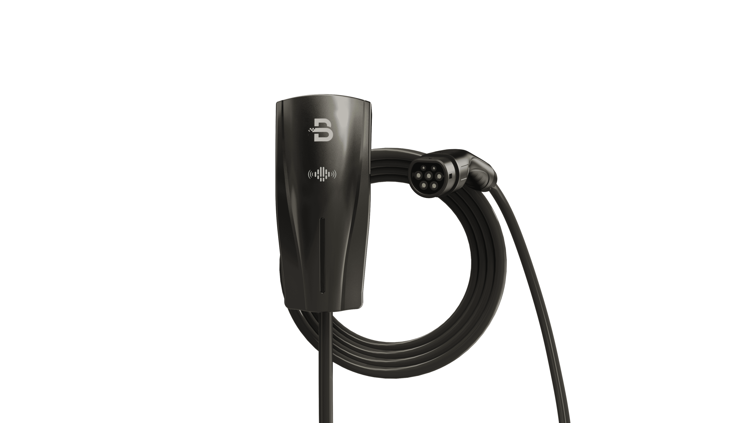 Borne sur mur avec cable integrer